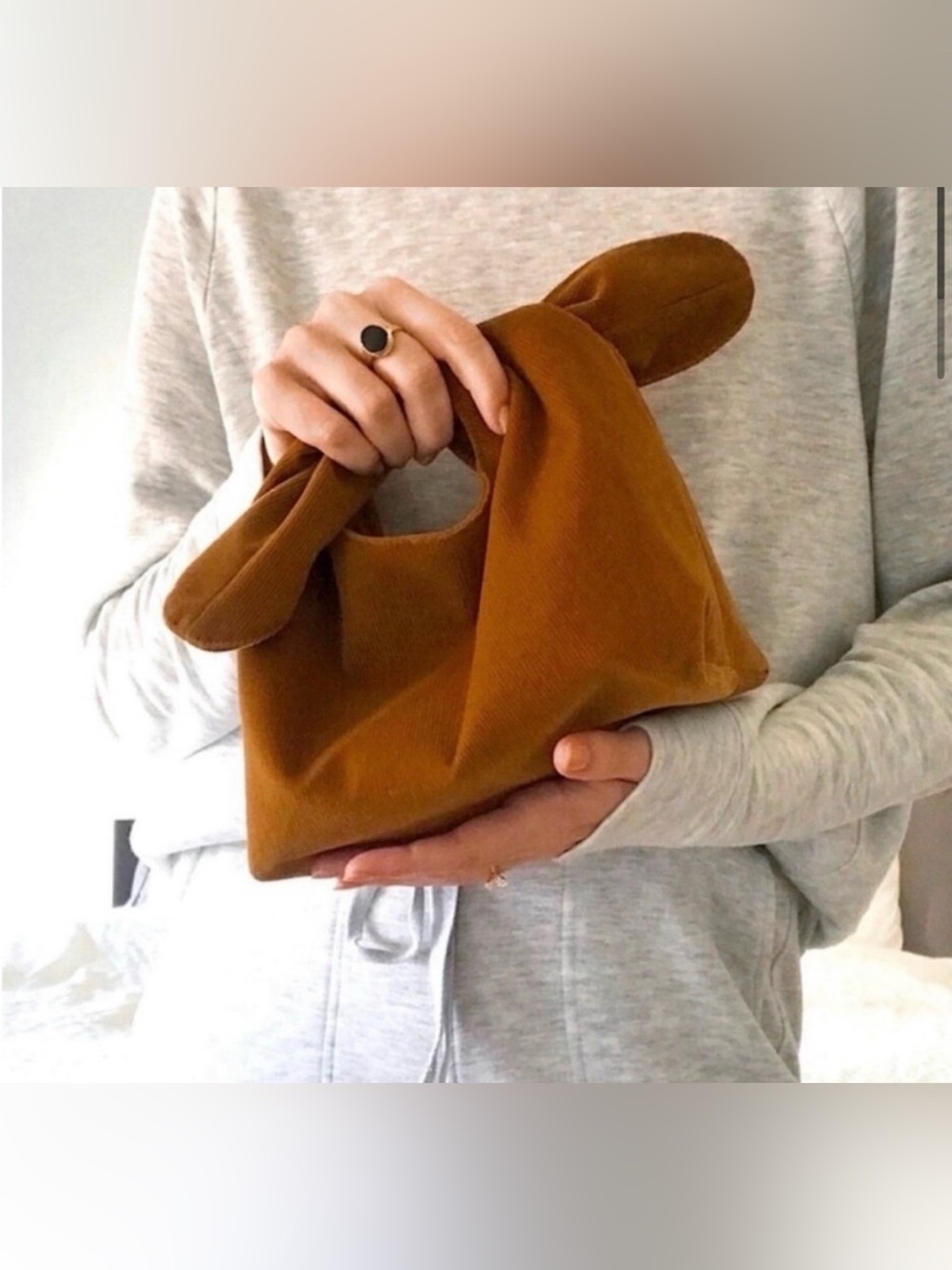 Merit Cosmetic Tie Top Bag